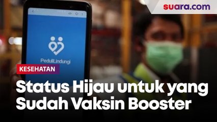 Kemenkes: Status Hijau PeduliLindungi Hanya untuk yang Sudah Vaksin Booster