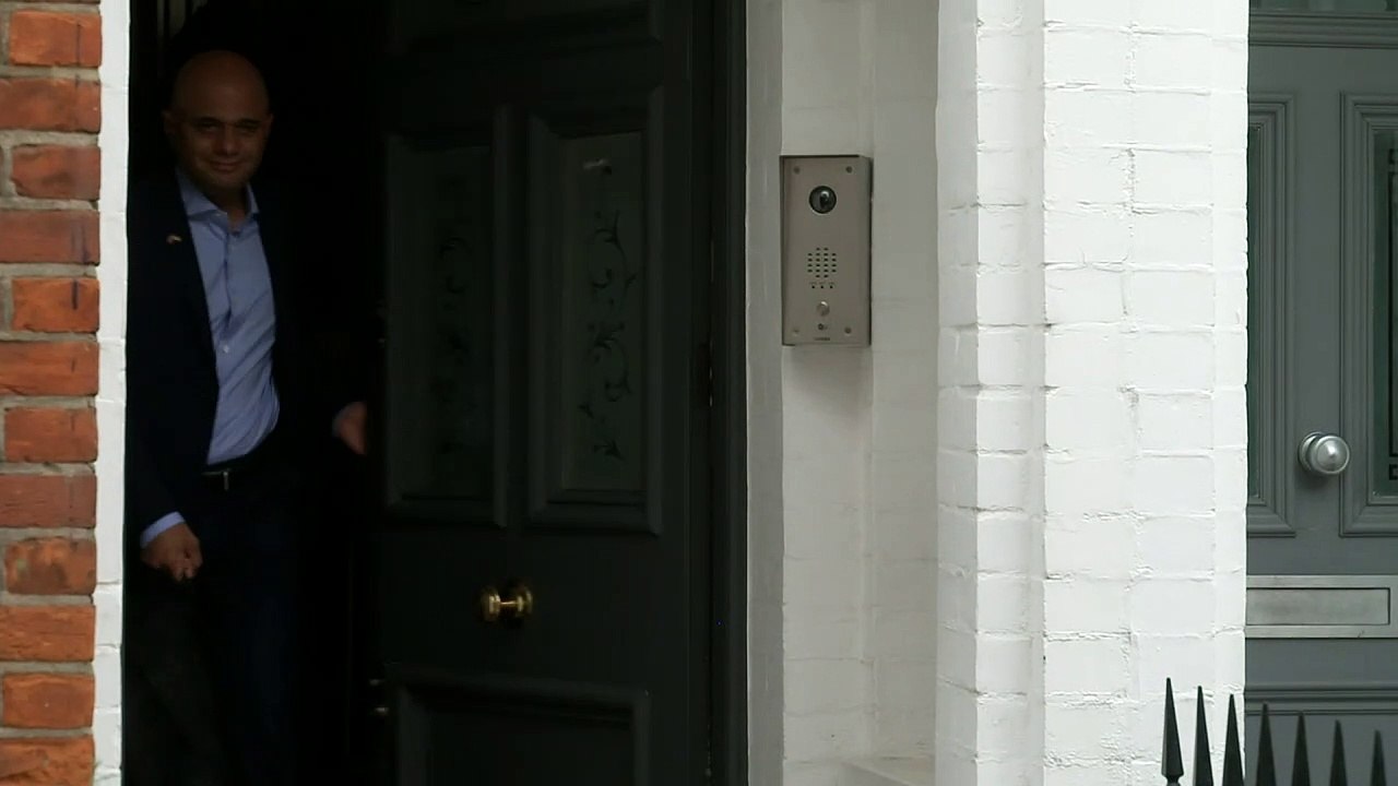 Sajid Javid remains tight-lipped after resigning