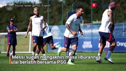 Intip Hari Pertama Latihan Lionel Messi Bersama Christophe Galtier di PSG