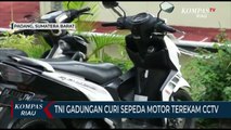 TNI Gadungan Curi Sepeda Motor Terekam CCTV