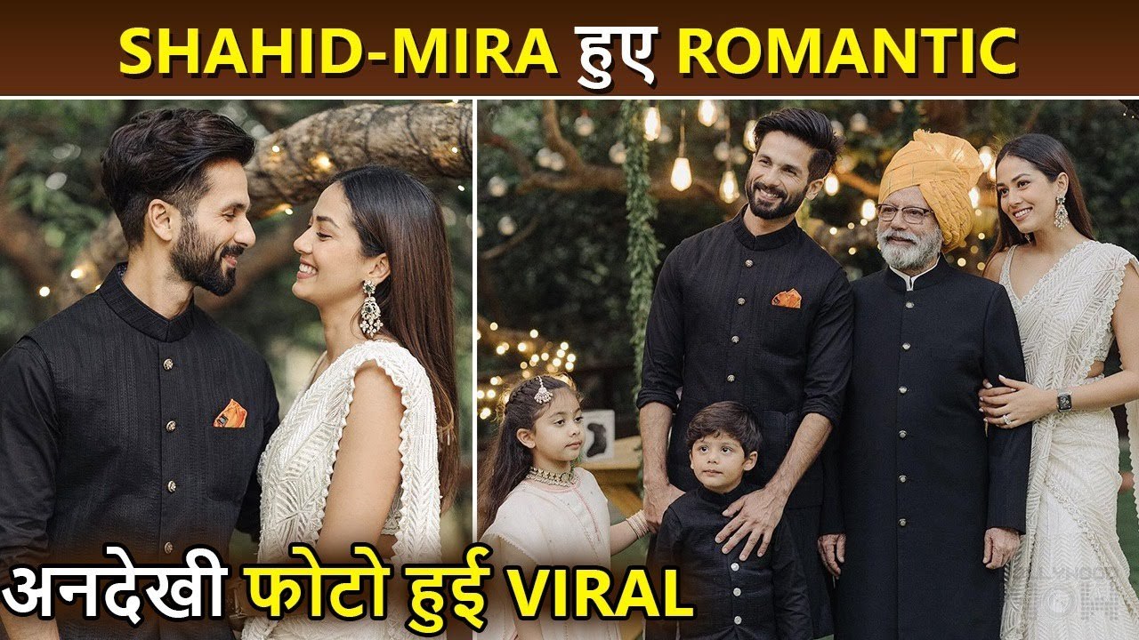 How Sweet! Shahid Kapoor Poses With Mira, Kids & Dad Pankaj Kapoor UNSEEN Pictures