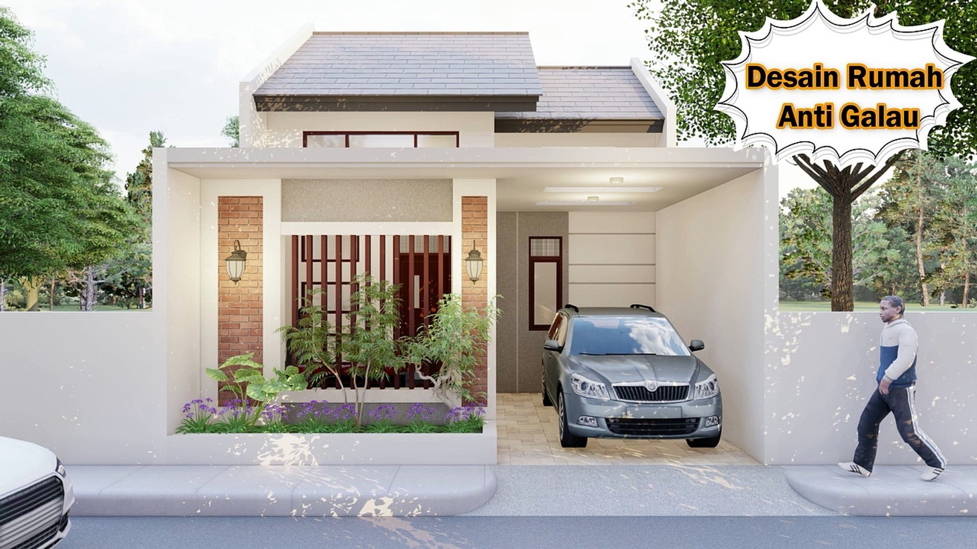 minimalist house design 1 floor size 6 m x 12 m, image size:1920x1080