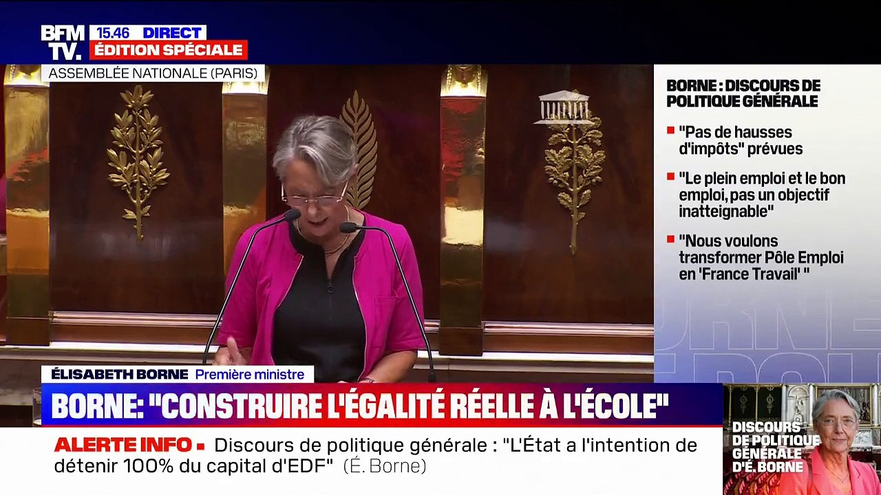 Élisabeth Borne  : "Nous proposerons d'étendre le Pass culture dès la sixième et d'amplifier l'éducation artistique et culturelle"