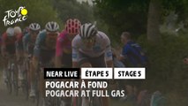Pogacar à fond / Pogacar at full gas - Étape 5 / Stage 5 - #TDF2022