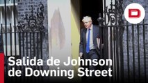 Salida de Johnson de Downing Street hacia la Cámara de los Comunes