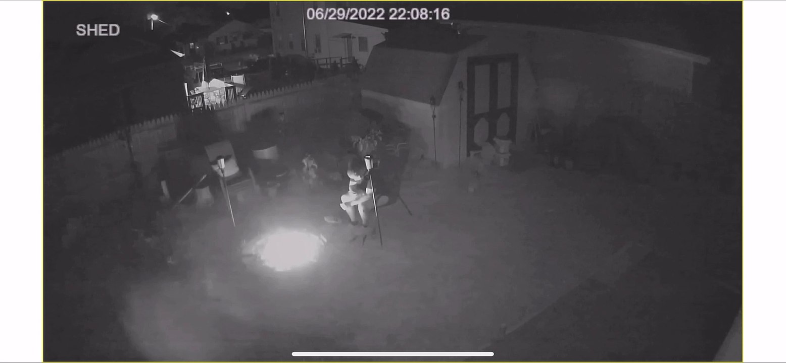 Fireworks in Fire Pit Make Fireball