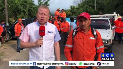 ¡Bloqueada la CA-13 en Colón! Microempresas de chapeo exigen al gobierno pagos adeudados