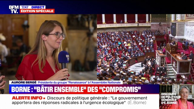 Aurore Bergé sur le discours de LFI: On en vient presque à penser que Jean-Luc Mélenchon a été élu président de la République et Premier ministre dans le même temps