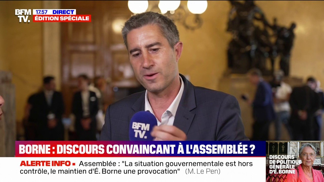François Ruffin sur le discours d'Élisabeth Borne: "Je pense que ma fille met plus de ton quand elle récite sa poésie en classe"