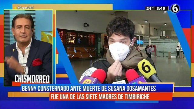 Nos cuidó siempre, fue hermosa : Benny Ibarra consternado ante la muerte de Susana Dosamantes