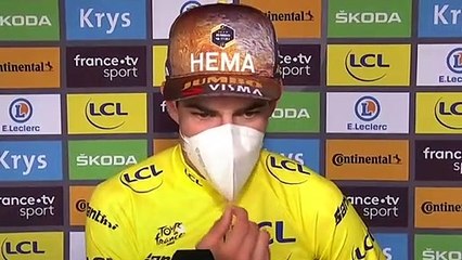 Tour de France 2022 - Wout Van Aert : "I was a little surprised to learn that I was keeping the yellow jersey, I will try to take advantage of it in Belgium"