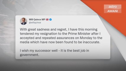 Politik Britain | Seorang lagi menteri Kabinet UK letak jawatan