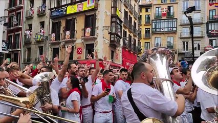 La Pamplonesa vuelve a tocar el Riau Riau por las calles de Pamplona