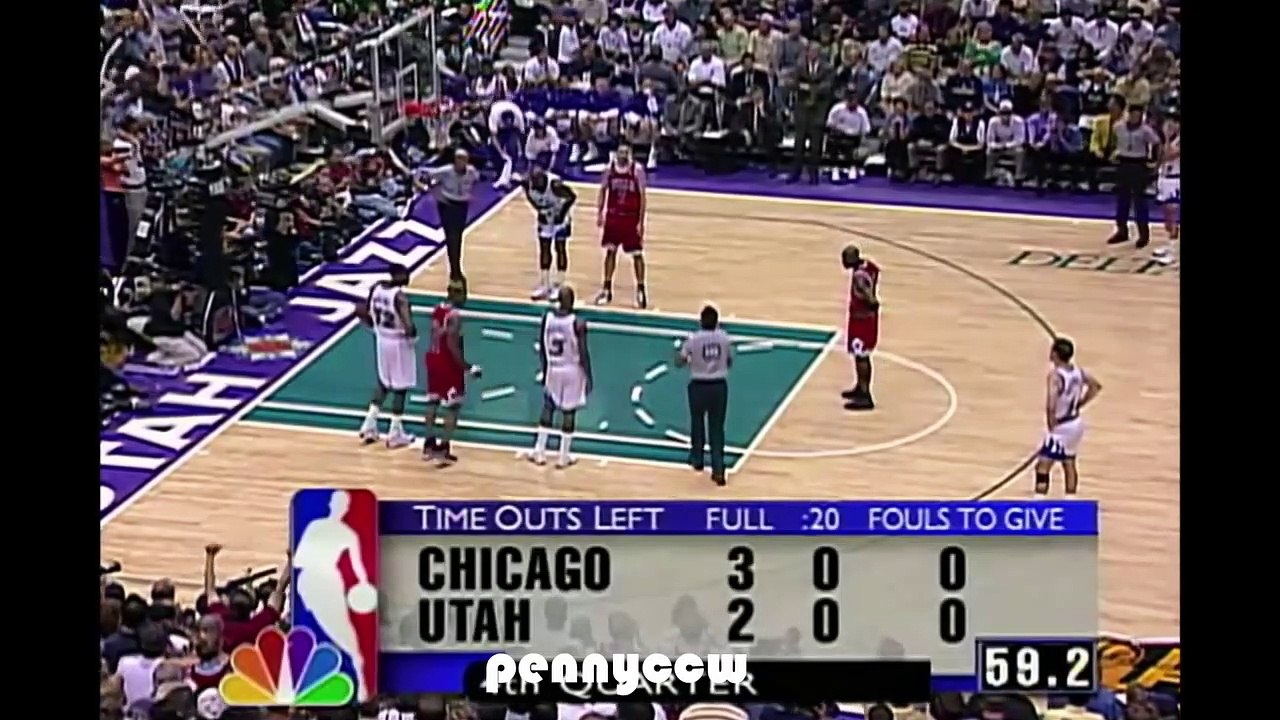 I Love This Game !! Michael Jordan last 3 minutes in his FINAL BULLS GAME vs Jazz (1998)