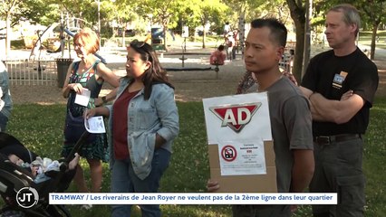 TRAMWAY / Les riverains de Jean Royer ne veulent pas de la 2ème ligne dans leur quartier