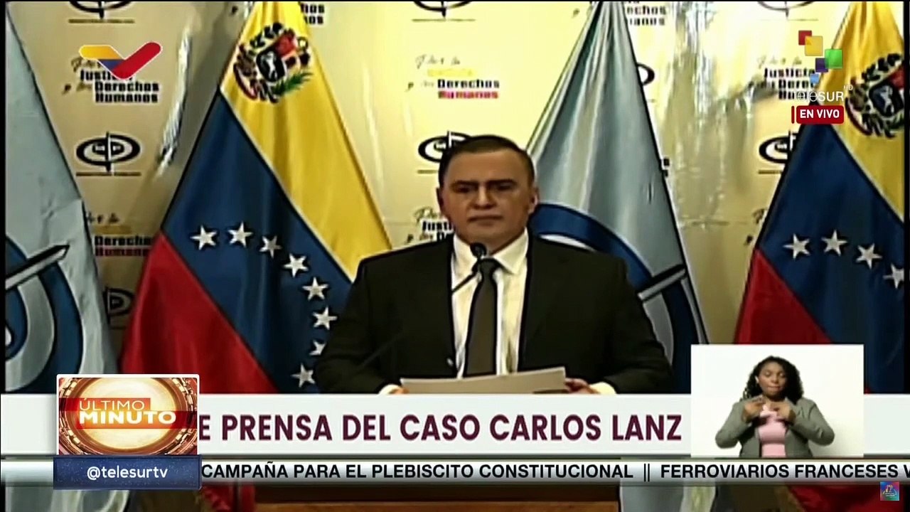 Fiscal general  destaca que un involucrado en el crimen de Carlos Lanz esclareció el hecho