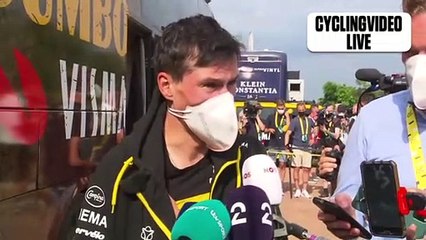 Primoz Roglic Dislocates Shoulder In Crash | Stage 5 Tour de France 2022