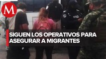 Aseguran a 43 migrantes en zona sur de Veracruz