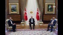 Cumhurbaşkanı Erdoğan, Almanya Federal Başsavcısı Peter Frank ve Yargıtay Cumhuriyet Başsavcısı Bekir Şahin'i kabul etti