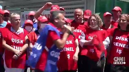 Sarıyer'de belediye işçilerinden grev