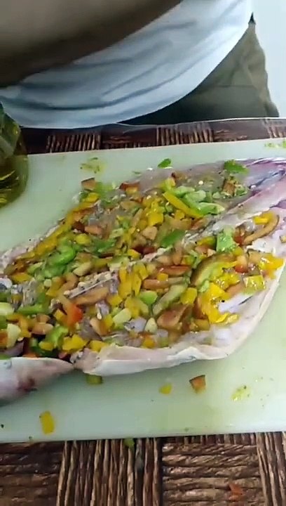 سمك بوري مشوي_....Grilled mullet fish....Poisson rouget grillé