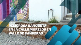 Peligrosa banqueta en la Morelos por obras de pavimentación | CPS Noticias Puerto Vallarta