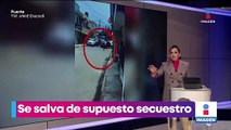 Hombre se salva de supuesto secuestro en el Edoméx