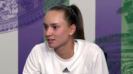 Wimbledon 2022 - Elena Rybakina  : "Against Simona Halep in the semis, I'll take advantage, I'm a calm person, I don't show my emotions"