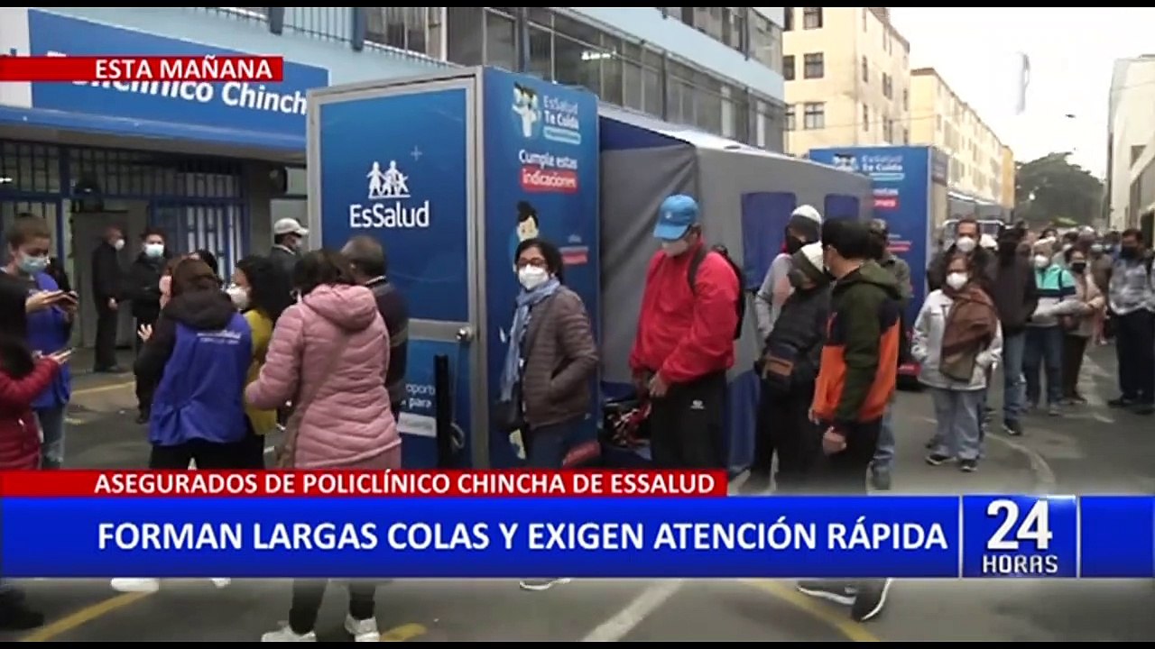 Largas colas en EsSalud: Asegurados denuncian que tienen madrugar en el frío para conseguir cita
