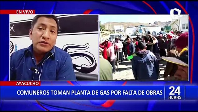 Ayacucho: comuneros toman planta bombeadora de gas en el VRAEM