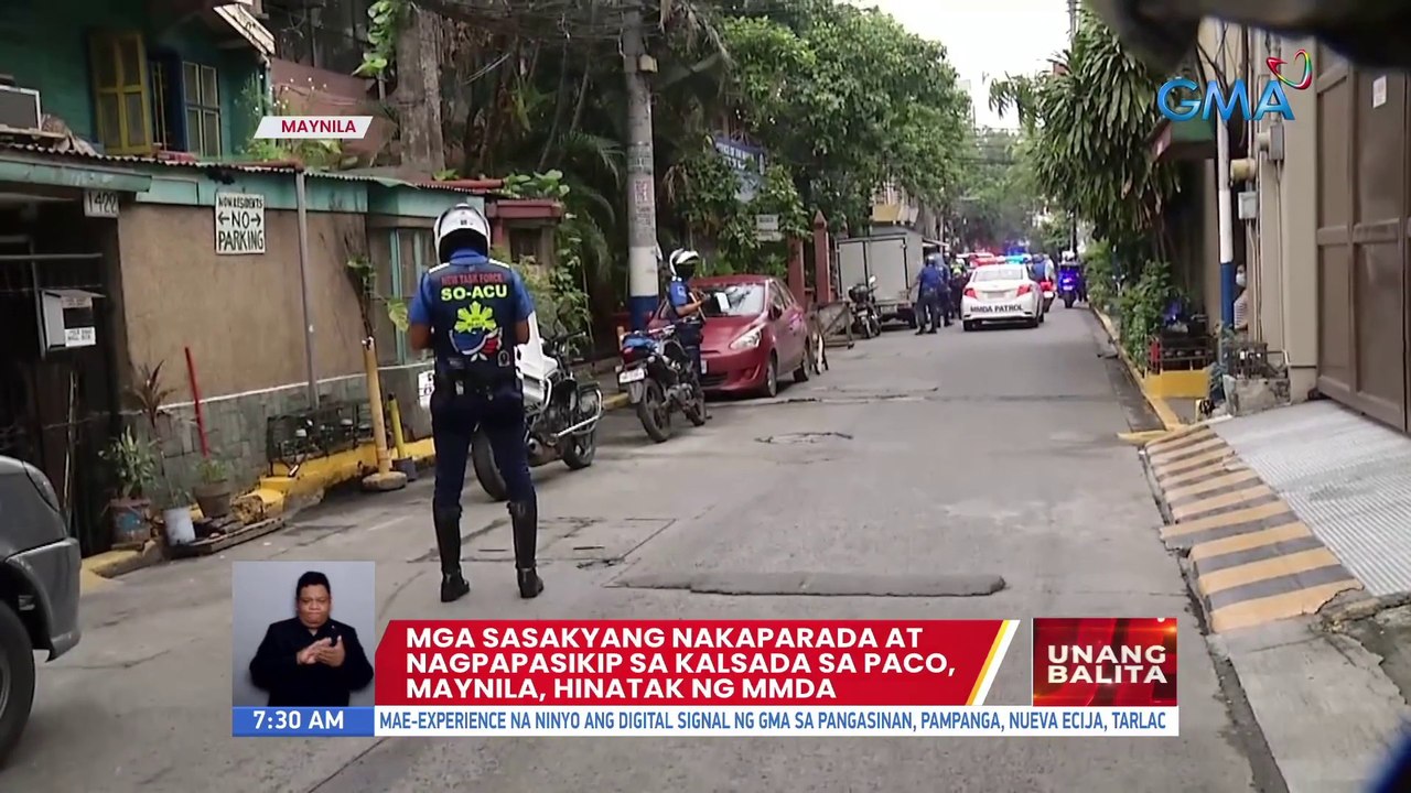 Mga sasakyang nakaparada at nagpapasikip sa kalsada sa Paco, Maynila, hinatak ng MMDA | UB