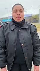 Cadetes emocionados tras el juramento de fidelidad a la bandera