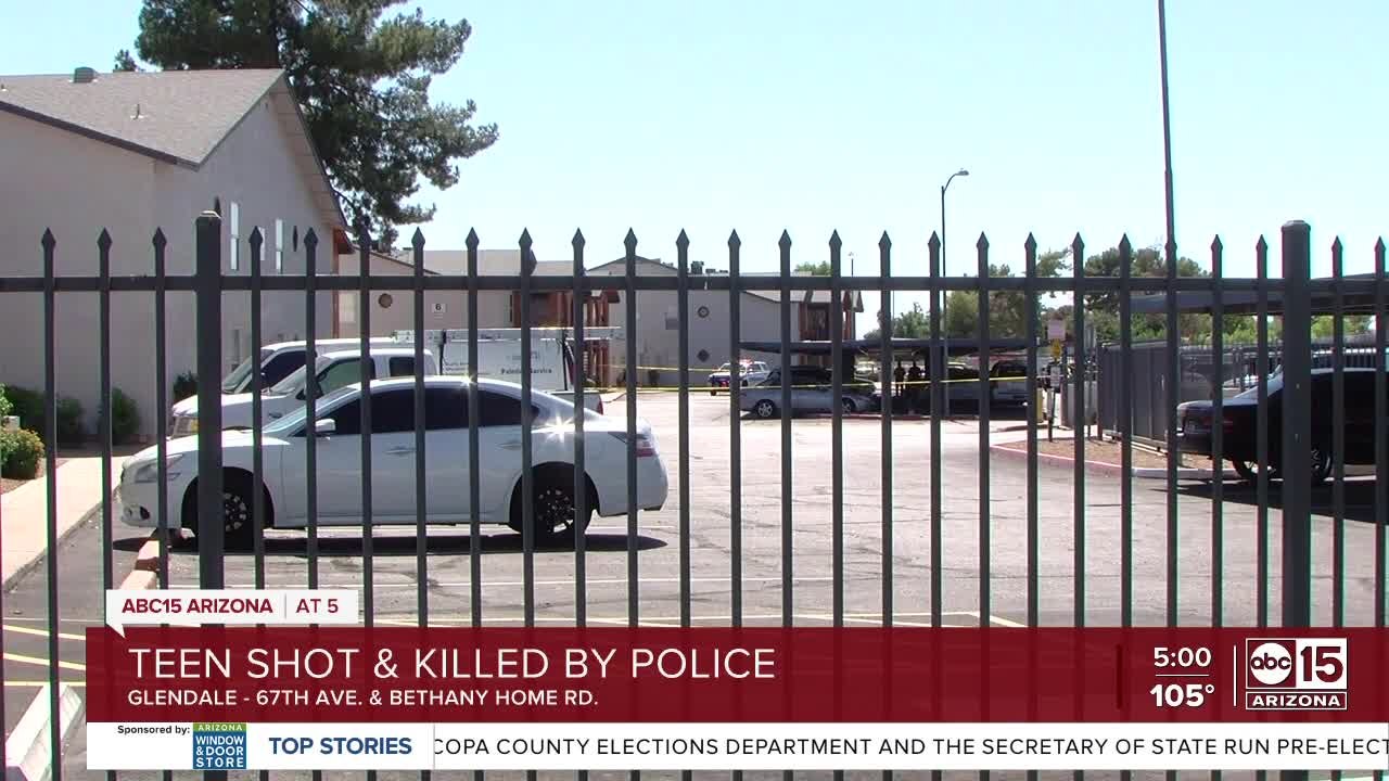 Teen shot and killed by Glendale police during stolen vehicle investigation