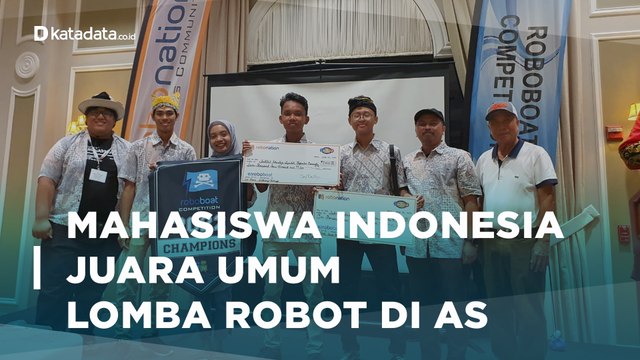Prestasi Barunastra ITS Juara Umum Kompetisi Robot Kapal Internasional di AS | Katadata Indonesia