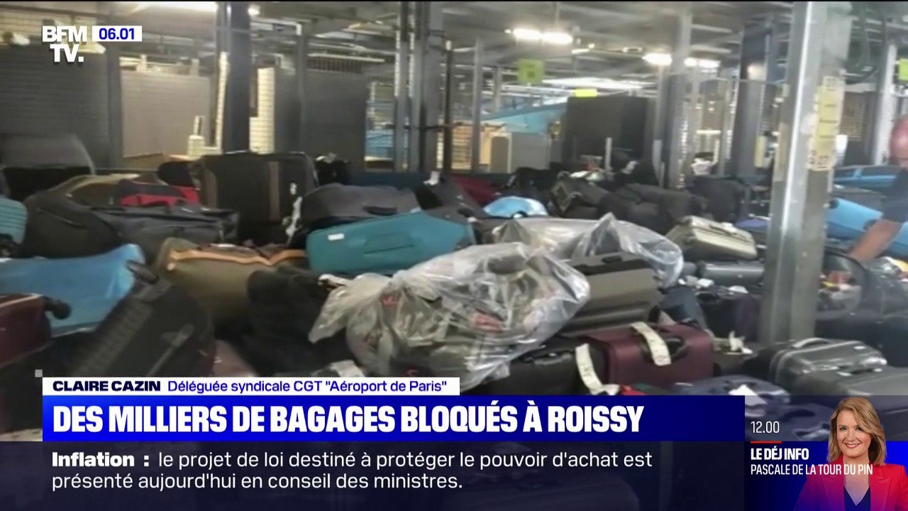 Des milliers de bagages bloqués à l'aéroport de Roissy