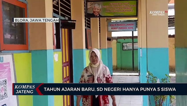 Tahun Ajaran Baru, SD Negeri 1 Karangjati Hanya Punya 5 Siswa