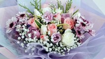 Pastel Colors Fresh Roses Bouquet ( 1080 X 1904 )