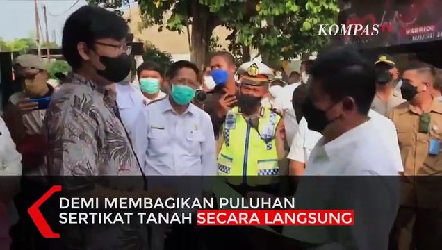 Menteri ATR Hadi Tjahjanto Blusukan Bagikan Sertifikat Tanah ke Rumah Warga di Bekasi