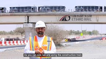 Etihad Rail construction trains