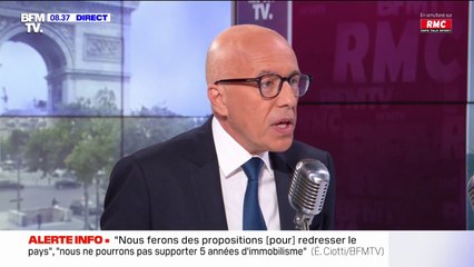 Éric Ciotti, député LR des Alpes-Maritimes: "Nous ferons des propositions, nous ne pourrons pas supporter 5 années d'immobilisme"