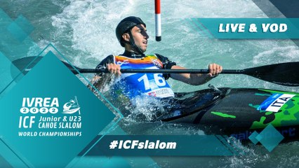 2022 ICF Canoe Slalom Junior & U23 World Championships Ivrea Italy / Kayak Junior Heats