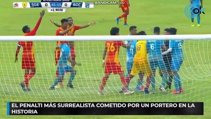 El penalti más surrealista cometido por un portero en la historia