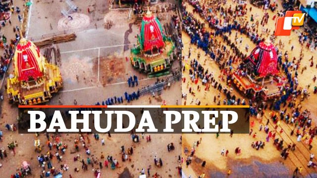 Rath Yatra In Puri | WATCH Chariots Being Turned To Face Jagannath Temple For Bahuda-Return Journey