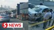 Chaos on Causeway: Lorry ploughs through traffic causing 12-vehicle pile-up