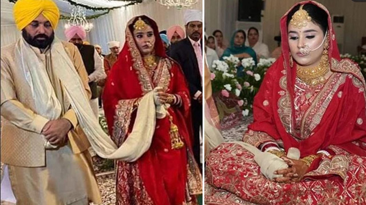 Punjab Cm Bhagwant Mann Wife Gurpreet Kaur का म...