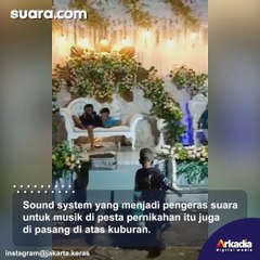 Heboh Pernikahan Digelar di Area Kuburan, Warganet: Lo Mati Gue Party Coy