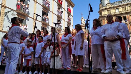 Procesión San Fermín plaza del Concejo