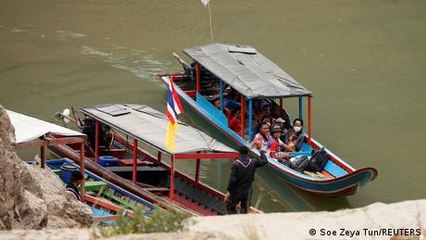 Desperate Myanmar people escape to Thailand fleeing civil war