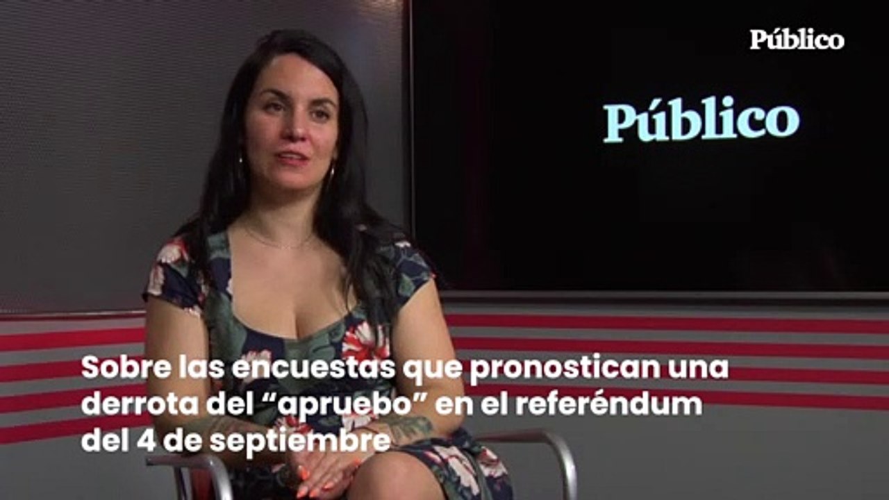 Manuela Royo: Sobre las encuestas que pronostican una derrota del "apruebo" en el referéndum del 4 de septiembre