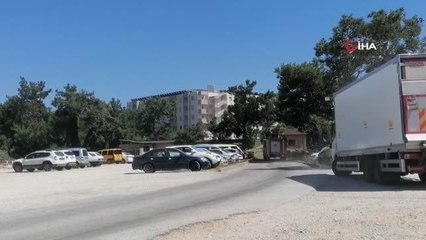 Manavgat'ta otel çamaşırhanesinde yangın